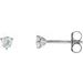 Round 3-Prong Cocktail-Style Stud Earrings
