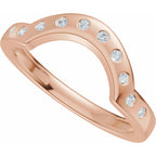 Accented Bezel-Style Engagement Ring or Band