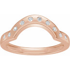 Accented Bezel-Style Engagement Ring or Band