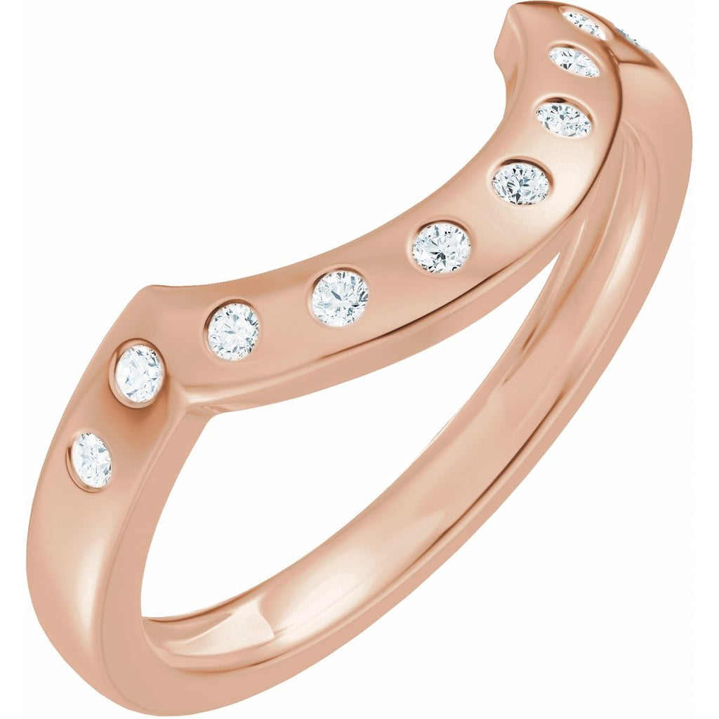 Accented Bezel-Style Engagement Ring or Band
