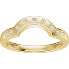 Accented Bezel-Style Engagement Ring or Band