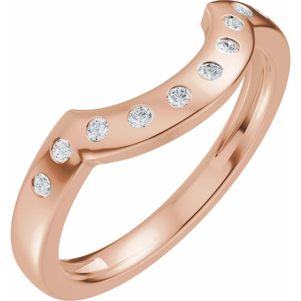 Accented Bezel-Style Engagement Ring or Band
