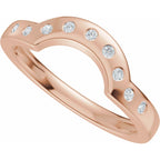 Accented Bezel-Style Engagement Ring or Band