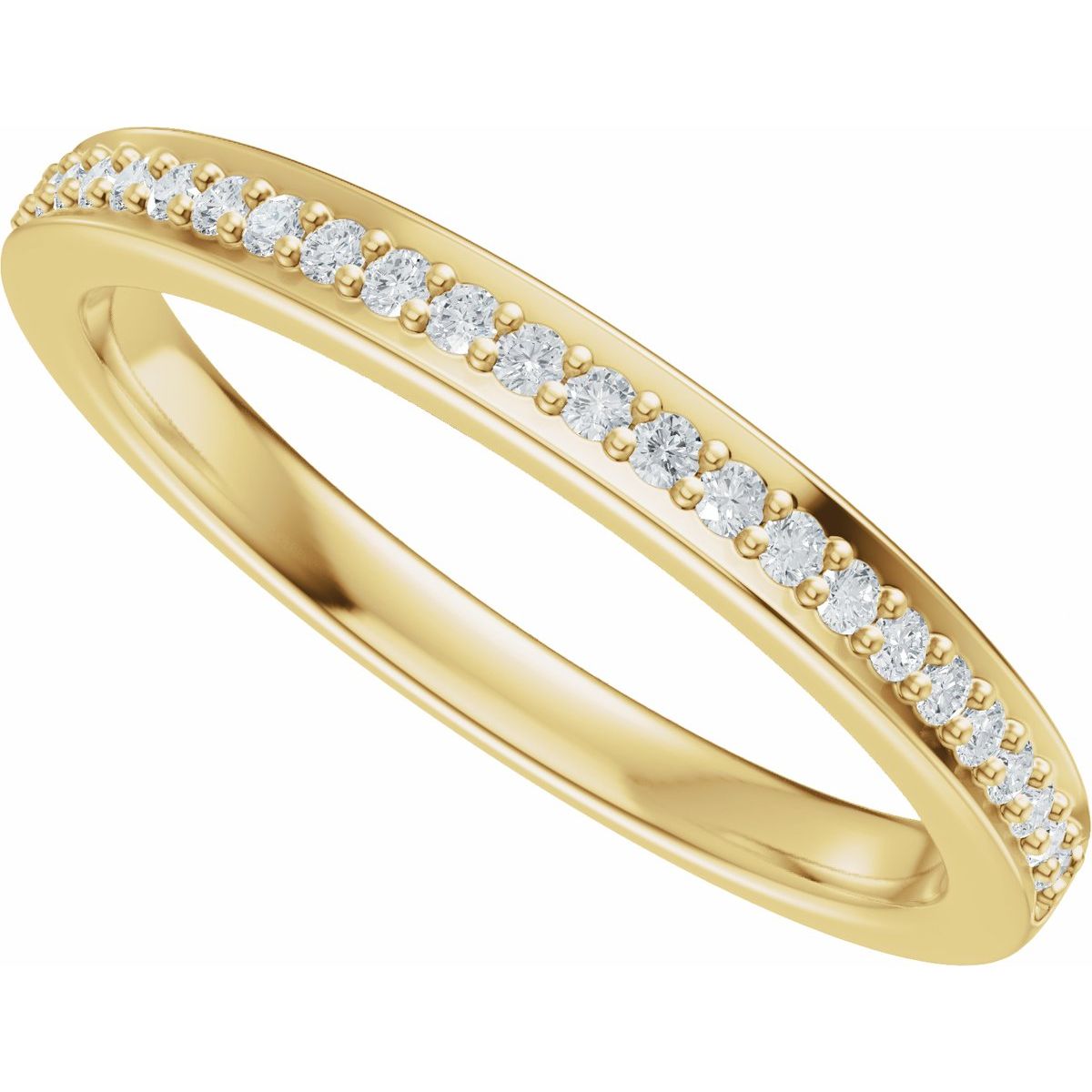 Bezel-Set Accented Engagement Ring or Band