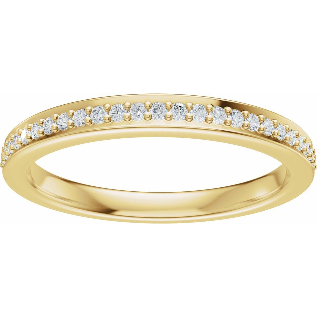 Bezel-Set Accented Engagement Ring or Band