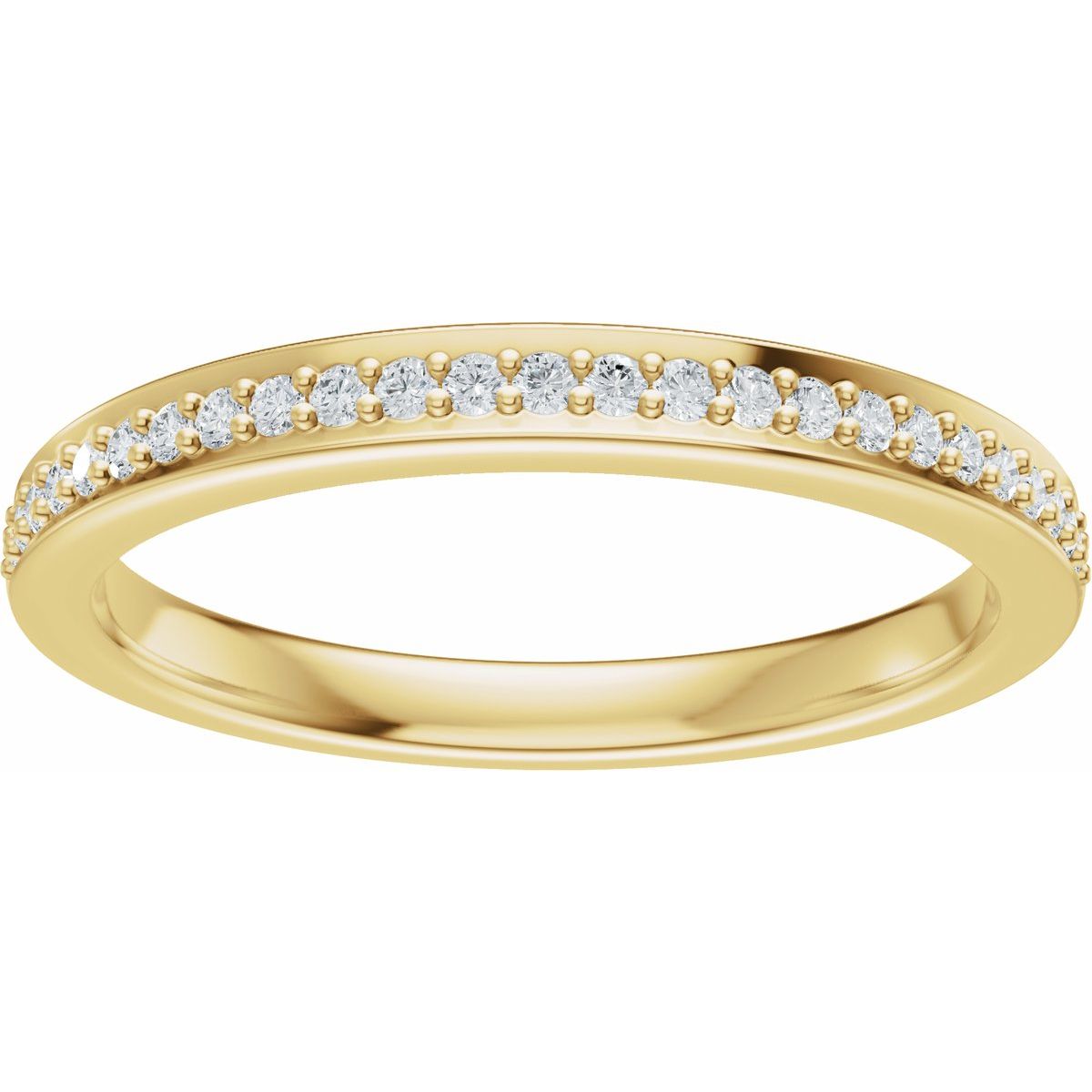 Bezel-Set Accented Engagement Ring or Band