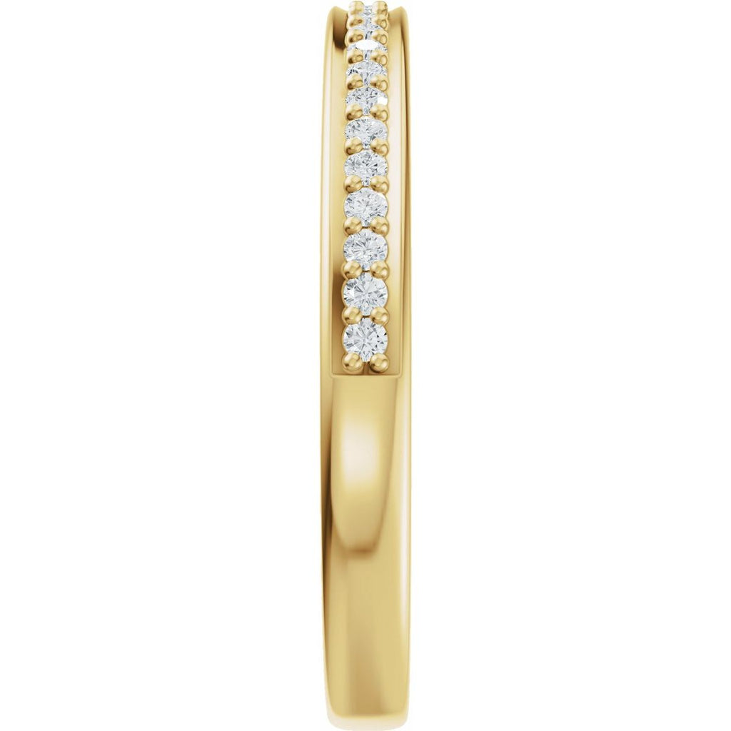 Bezel-Set Accented Engagement Ring or Band