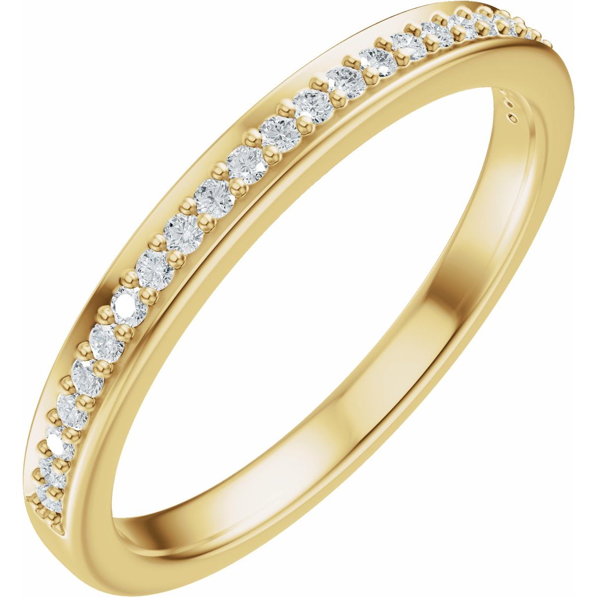 Bezel-Set Accented Engagement Ring or Band