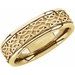 Celtic-Inspired Comfort-Fit Half Round Band