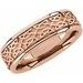 Celtic-Inspired Comfort-Fit Half Round Band