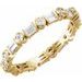 Baguette Accented Eternity Band
