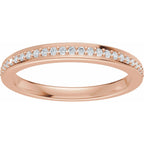 Bezel-Set Accented Engagement Ring or Band