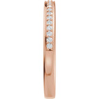 Bezel-Set Accented Engagement Ring or Band