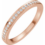 Bezel-Set Accented Engagement Ring or Band