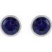Bezel-Set Stud Earrings