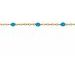 .08 mm Enamel Bead Cable Chain by the Inch