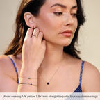 Baguette Huggie Earrings