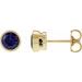 Bezel-Set Stud Earrings