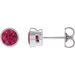 Bezel-Set Stud Earrings