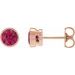 Bezel-Set Stud Earrings