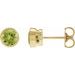 Bezel-Set Stud Earrings