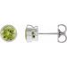 Bezel-Set Stud Earrings