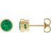 Bezel-Set Stud Earrings