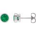 Bezel-Set Stud Earrings