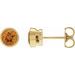 Bezel-Set Stud Earrings