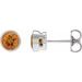 Bezel-Set Stud Earrings