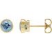 Bezel-Set Stud Earrings