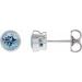 Bezel-Set Stud Earrings