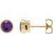 Bezel-Set Stud Earrings