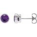 Bezel-Set Stud Earrings
