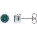 Bezel-Set Stud Earrings