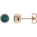 Bezel-Set Stud Earrings