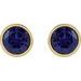 Bezel-Set Stud Earrings