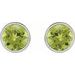 Bezel-Set Stud Earrings