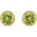 Bezel-Set Stud Earrings