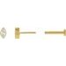 Marquise Bezel-Set Stud Earrings