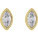 Marquise Bezel-Set Stud Earrings