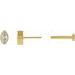 Marquise Bezel-Set Stud Earrings