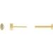 Marquise Bezel-Set Stud Earrings