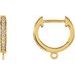 Accented Hoop Earring Top