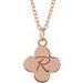 Engravable Clover Necklace or Pendant