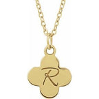 Engravable Clover Necklace or Pendant