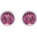 Bezel-Set Stud Earrings