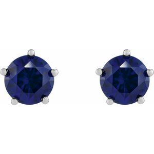 Solitaire Stud Earrings