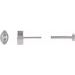 Marquise Bezel-Set Stud Earrings