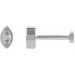 Marquise Bezel-Set Stud Earrings
